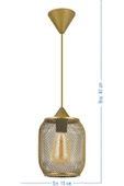 MODERN METAL AVİZE TEKLİ SARKIT / E27 - 2