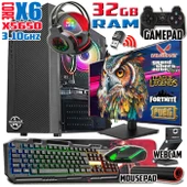 WarboX Owl Xeon X5650 32gb Ram 256gb SSD 250gb HDD R7 240-4gb E.kartı 19" Monitör Gaming Bilgisayar - 2