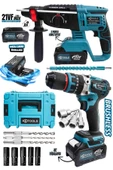 RETOOLS 2Lİ SET DARBELİ VİDALAMA - KIRICI DELİCİ MATKAP - 1