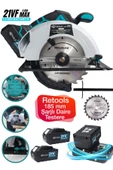 RETOOLS 185 MM ŞARJLI DAİRE TESTERE MAVİ - 1
