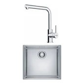 Maris Mrx 110-45 Eviye, Lina Spiralli Inox Armatür Seti - 1