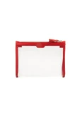 Case Look Kadın Kırmızı Detaylı Şeffaf Clutch Tina 04 thumbnail 2