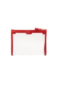Case Look Kadın Kırmızı Detaylı Şeffaf Clutch Tina 04 thumbnail 5