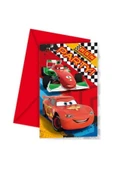 ACAR SÜS Cars Davetiye 11x14 Cm ( 6 Adet ) - 1