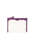 Case Look Kadın Mor Detaylı Şeffaf Clutch Tina 05 - 1