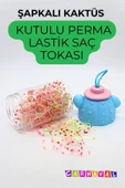 CARNAVAL Şapkalı Kaktüs Figürlü Perma Saç Lastiği - 3