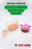 CARNAVAL Sevimli Gözler Perma Saç Lastik Toka - 1
