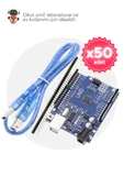 50'li Paket Arduino UNO R3 CH340 Programlanabilir Geliştirme Kartı - Okul ve Sınıflar için MEB Uyumlu - 1