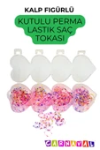 CARNAVAL Kalpli Saklama Kutulu Perma Lastik Saç Toka - 1