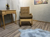 Kontes Kahverengi NATUREL Sallanan Sandalye Sallanan Koltuk Baba Koltuğu Okuma Koltuğu - 1