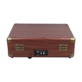 Magicvoice PU16 Retro Vintage Çanta Pikap - Radyo - Bluetooth - USB Mp3 Çalar - 8