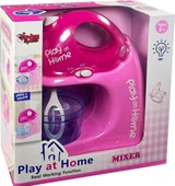 Oyuncak Pilli Işıklı Gerçekçi Hareketli Mikser PEMBE RENK - Eğitici Oyuncak Mixer Evcilik Mutfak Oyun Seti - 1