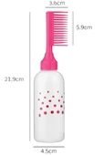 Periboia Yatay Model 150ML Saç Boyası Fırçası Taraklı Boş Şişe Aplikatör Boyama Şampuan Saç Yağı Bakım Tarağı - 3
