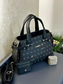 Armine Kartlık ve Bileklik Hediyeli El Ve Kol Çantası Omuz Çantası VS.BLKT.0136 thumbnail 4