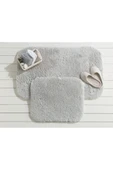 Madame Coco Sheep Banyo Paspası - Gri - 50x80+45x50 Cm - 1