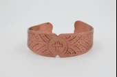 Ankh Motifli Bakır Bileklik - 7