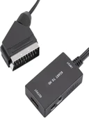 Scart-Kablo Hd Adaptörü 720P 1080P Video Ses Dönüştürücü Çevirici Tv Monitör Projektör İçin Adaptör - 4
