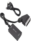 Scart-Kablo Hd Adaptörü 720P 1080P Video Ses Dönüştürücü Çevirici Tv Monitör Projektör İçin Adaptör - 2