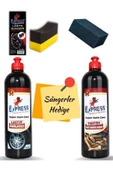 Oto Lastik Parlatıcı Jel Oto Torpido Döşeme Temizleyici Set Sünger Hediyeli 500ml - 1