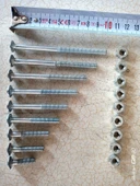 10 Adet YB6x60 (6mmx60mm Yuvarlak Baş) Cıvata + Somun - 1