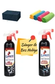 Jant Temizleyici Parlatıcı Döşeme Koltuk Halı Temizleyici Sünger Bez Hediyeli 500 ml Sprey Başlıklı - 1