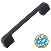 Metal Kulp 128 mm -12.8 cm Mobilya Çekmece Mutfak Dolabı Dolap Kulpları Kulbu Kulpu Siyah - 1