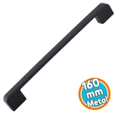 Metal Kulp 160 mm -16 cm Mobilya Çekmece Mutfak Dolabı Dolap Kulpları Kulbu Kulpu Siyah thumbnail 1
