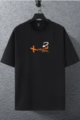 macklin Unisex Kadın Erkek Official X Ön Ve Arka Baskılı Oversize T-shirt - 2