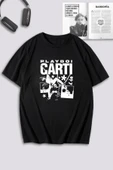 macklin Unisex Kadın Erkek Playboi Carti Baskılı Özel Tasarım Oversize T-shirt - 1