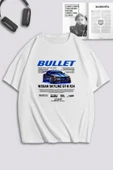 macklin Unisex Kadın Erkek Hızlı ve Öfkeli Bullet & Suki Baskılı Özel Tasarım Oversize T-shirt - 1
