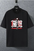 macklin Unisex Kadın Erkek Superior Man BTS Baskılı Oversize T-shirt - 1