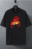 macklin Unisex Kadın Erkek Red Dead Redemption 2 (rdr) Baskılı Oversize T-shirt - 1