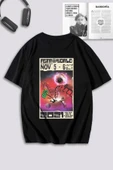 macklin Unisex Kadın Erkek Astroworld Baskılı Özel Tasarım Oversize T-shirt - 1