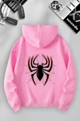 macklin Unisex Kadın Erkek Örümcek Ön ve Arka Baskılı Özel Tasarım Kapşonlu Sweatshirt thumbnail 1