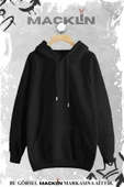 macklin Unisex Kadın Erkek İskelet Kurukafa Gothic Özel Tasarım Baskılı Kapşonlu Sweatshirt - 2
