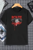 macklin Unisex Kadın Erkek Route66 Baskılı Oversize T-shirt - 1