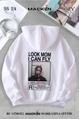 macklin Unisex Kadın Erkek Cactus Jack Özel Tasarım Baskılı Kapşonlu Sweatshirt - 1