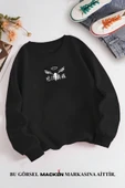 macklin Unisex Kadın Erkek Team Walhalla Özel Tasarım Baskılı Bisiklet Yaka Sweatshirt - 2
