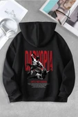 macklin Unisex Kadın Erkek Battle With Medusa Özel Tasarım Baskılı Kapşonlu Sweatshirt - 1