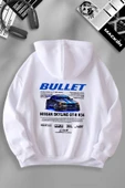 macklin Unisex Kadın Erkek Hızlı ve Öfkeli Bullet Özel Tasarım Baskılı Kapşonlu Sweatshirt - 1