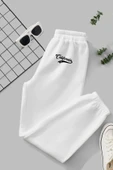 macklin Unisex Kadın Erkek California Baskılı Elastik Bel Ve Paça Termal Astarlı 3 İplik Jogger Eşofman Altı - 1