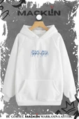 macklin Unisex Kadın Erkek Ritual Şimşek Heykel Özel Tasarım Baskılı Kapşonlu Sweatshirt - 2