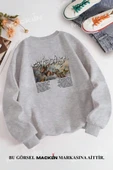 macklin Unisex Kadın Erkek There İs Not Angel Özel Tasarım Baskılı Bisiklet Yaka Sweatshirt - 1