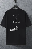 macklin Unisex Kadın Erkek Cactus Jack High Baskılı Oversize T-shirt - 1