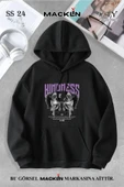 macklin Unisex Kadın Erkek Kindness Özel Tasarım Baskılı Kapşonlu Sweatshirt - 1