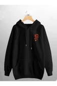 macklin Unisex Kadın Erkek Kırmızı Ejder Baskılı Sweatshirt - 1
