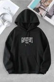 macklin Unisex Kadın Erkek Gangsters Paradise Özel Tasarım Baskılı Kapşonlu Sweatshirt - 2