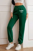 macklin Unisex Kadın Erkek Bling Girl Baskılı Elastik Bel Ve Paça Termal Astarlı 3 İplik Jogger Eşofman Altı - 1