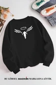 macklin Unisex Kadın Erkek Team Walhalla Özel Tasarım Baskılı Bisiklet Yaka Sweatshirt - 1