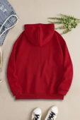 macklin Unisex Kadın Erkek Kapüşonlu Marvel Groot Baskılı Fermuarlı Sweatshirt Polar Ceket - 2